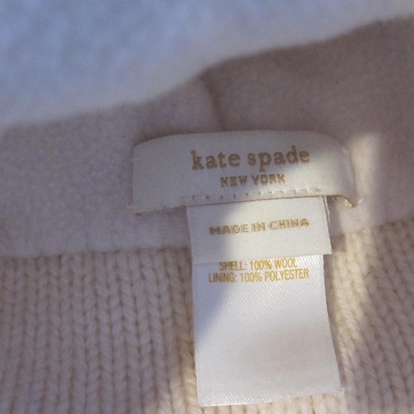 KATE SPADE SUNGLASSES WOOL POM POM TOQUE HAT - Picture 7 of 8